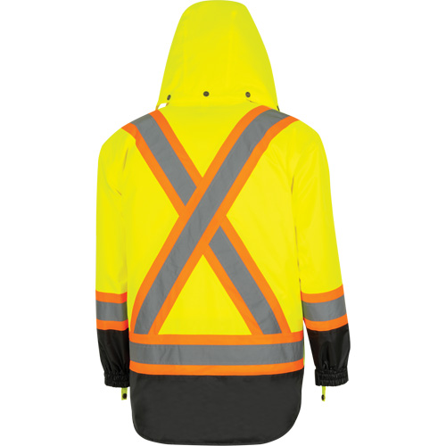 5057 Pioneer&reg; Yukon 7-in-1 Waterproof Winter Safety Parka, Polyester, Black/High Visibility Lime-Yellow, X-Small Auto Electric Service Ltd.