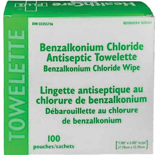 BZK Benzalkonium Chloride Towelette, Towelette, Antiseptic Auto Electric Service Ltd.