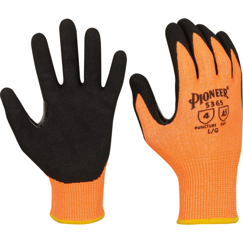 Gants r&eacute;sistants &agrave; la coupe compatibles avec les &eacute;crans tactiles, Taille Petit, Calibre 13, Rev&ecirc;tement Nitrile, Enveloppe en Polyester/PEHP, ASTM ANSI niveau A5 Auto Electric Service Ltd.