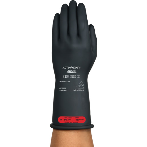 ActivArmr&reg; RIG R011BUL Ultra-Lightweight Electrical Insulated Gloves, ASTM Class 0, Size 10, 11" L Auto Electric Service Ltd.