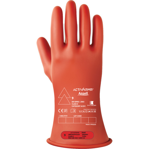 ActivArmr&reg; RIG R011RUL Ultra-Lightweight Electrical Insulated Gloves, ASTM Class 0, Size 11, 11" L Auto Electric Service Ltd.