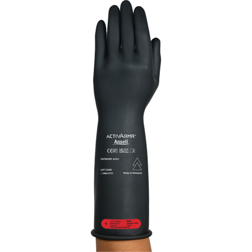 Gants &eacute;lectriques isol&eacute;s ultra l&eacute;gers ActivArmr RIG R014BUL, ASTM classe 0, Taille 10, 14" lo Auto Electric Service Ltd.