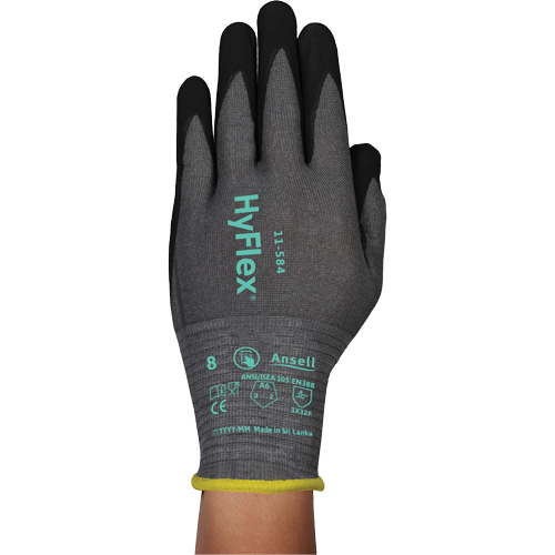 Gants r&eacute;sistants &agrave; la coupe HYFLEX 11-584, Taille 6/T-petit, Calibre 21, Rev&ecirc;tement Mousse de nitrile, Enveloppe en PEHP/Intercept, ASTM ANSI niveau A6/EN 388 niveau F Auto Electric Service Ltd.