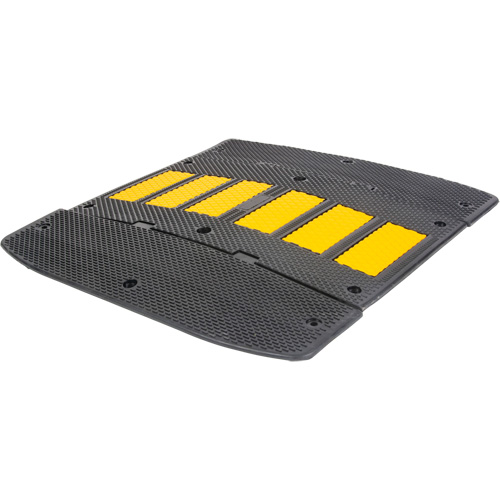 Speed Hump with End Caps, Rubber, 2' L x 36" W x 1-1/4" H Auto Electric Service Ltd.