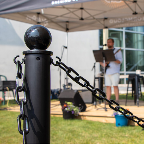 Chaîne de barri&egrave;re en plastique, Vert Auto Electric Service Ltd.