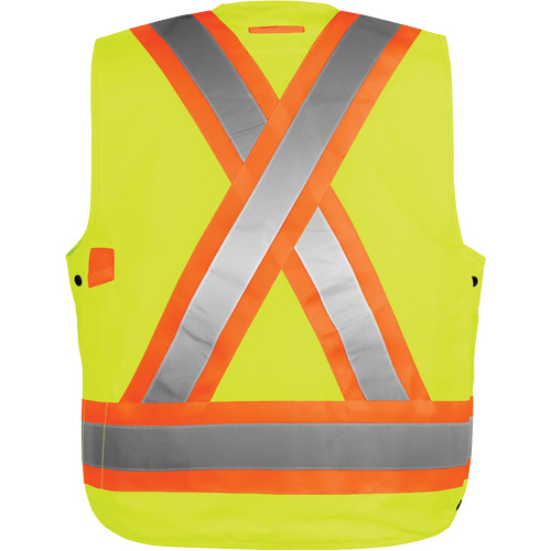 Veste haute visibilit&eacute; pour arpenteur, Orange haute visibilit&eacute;, Petit, Polyester Auto Electric Service Ltd.