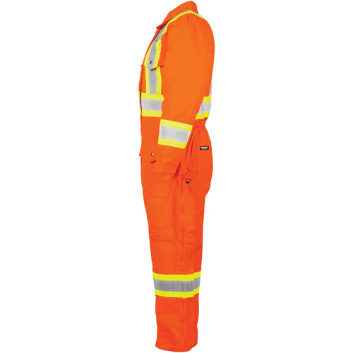 Salopette en canevas doubl&eacute;e haute visibilit&eacute;, 2T-Grand, Orange haute visibilit&eacute; Auto Electric Service Ltd.