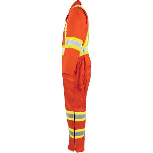 Combinaison non doubl&eacute;e haute visibilit&eacute;, Grand, Orange haute visibilit&eacute; Auto Electric Service Ltd.