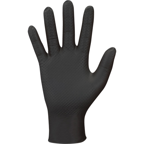 Gants jetables 709B PyraGrip, 10/T-Grand, Nitrile, 8 mils, Sans poudre, Noir Auto Electric Service Ltd.