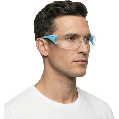 Lunettes de s&eacute;curit&eacute; bleu/blanc Adapt Lite, Lentille Transparent, Antibu&eacute;e/Anti-&eacute;gratignures, ANSI Z87+/R&eacute;pond ou surpasse la norme CSA Z94.3 Auto Electric Service Ltd.