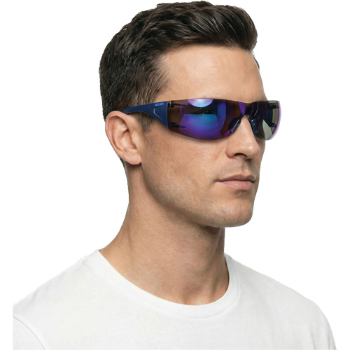 Lunettes de s&eacute;curit&eacute; Adapt Lite, Lentille Miroir bleu, Antibu&eacute;e/Anti-&eacute;gratignures, ANSI Z87+/R&eacute;pond ou surpasse la norme CSA Z94.3 Auto Electric Service Ltd.