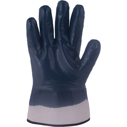 Gants bleu marine avec manchettes renforc&eacute;es &agrave; entoilage coll&eacute; Horizon, T-Grand, R&ecirc;vetement Nitrile, Enveloppe en Jersey/Coton Auto Electric Service Ltd.