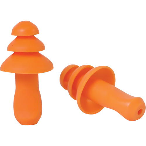 SEALTEC TipGrip Orange TPR Triple-Flange Reusable Earplugs, Uncorded, Bulk - Box, 26 dB dB NRR, One-Size Auto Electric Service Ltd.
