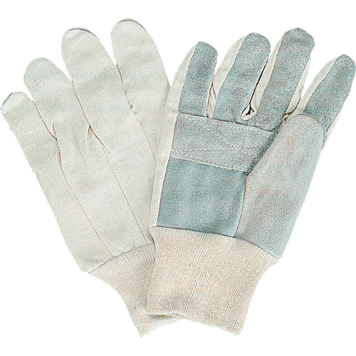 Gants de travail d'usage standard, Grand, Paume en Cuir de vache refendu Auto Electric Service Ltd.