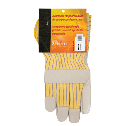Standard-Duty Dry-Palm Fitters Gloves, Large, Grain Cowhide Palm, Cotton Inner Lining Auto Electric Service Ltd.