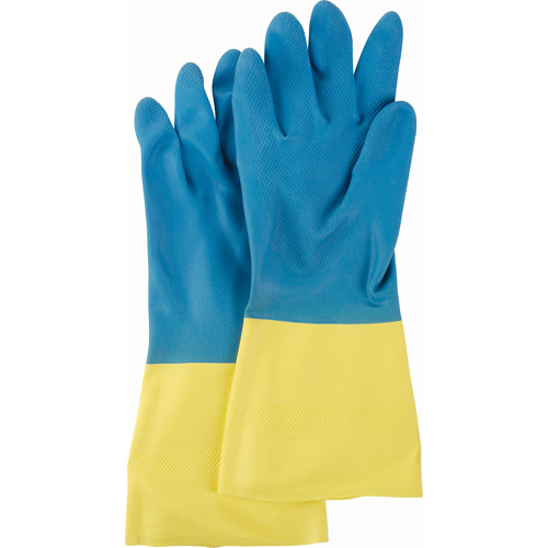 Two Tone NS53 Gloves, Size Medium/8, 13" L, Neoprene/Rubber Latex, Flock-Lined Inner Lining, 28-mil Auto Electric Service Ltd.