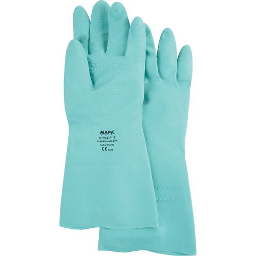 Gants &agrave; prise &agrave; motif en Z StanSolv, Taille Grand/9, 13" lo, Nitrile, 15 mils Auto Electric Service Ltd.