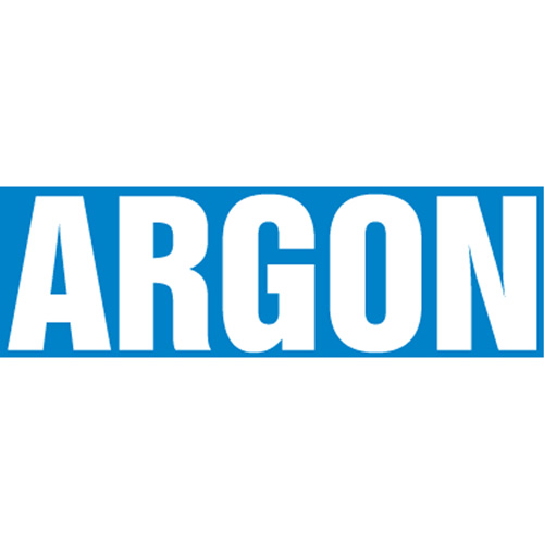 "Argon" Pipe Markers, Self-Adhesive, 2-1/2" H x 12" W, White on Blue Auto Electric Service Ltd.