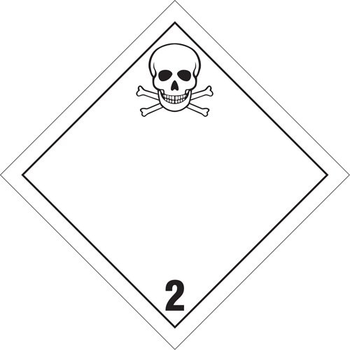 Toxic Gas TDG Placard, Plastic Auto Electric Service Ltd.