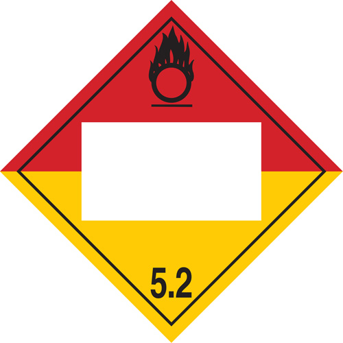 Organic Peroxide TDG Placard, Plastic Auto Electric Service Ltd.