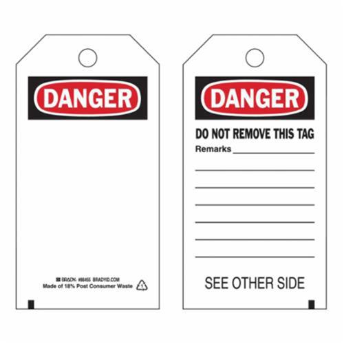 &eacute;tiquettes de s&eacute;curit&eacute; auto-plastifiantes, Polyester, 3" la x 5-3/4" h, Anglais Auto Electric Service Ltd.