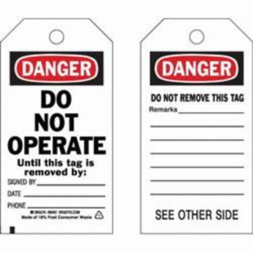 &eacute;tiquettes de s&eacute;curit&eacute; auto-plastifiantes, Polyester, 3" la x 5-3/4" h, Anglais Auto Electric Service Ltd.