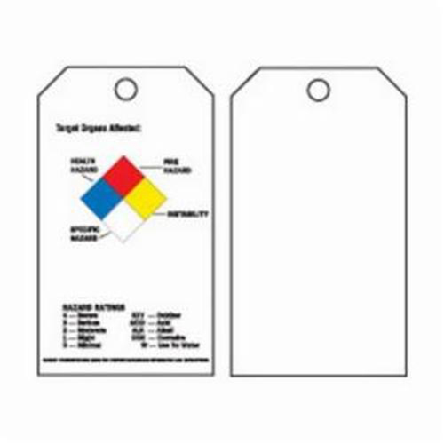 Self-Laminating Right-To-Know Tags, Polyester, 3" W x 5-3/4" H, English Auto Electric Service Ltd.