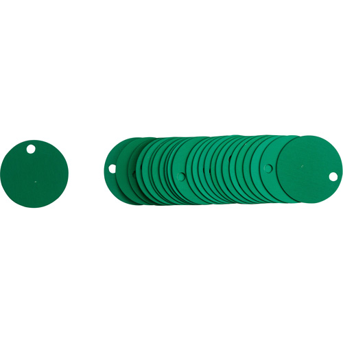 Blank Round Valve Tags, Aluminum, 2" dia Auto Electric Service Ltd.