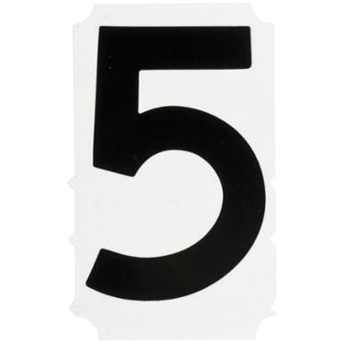 Quick-Align&reg; Individual Gothic Number and Letter Labels, 5, 4" H, Black Auto Electric Service Ltd.
