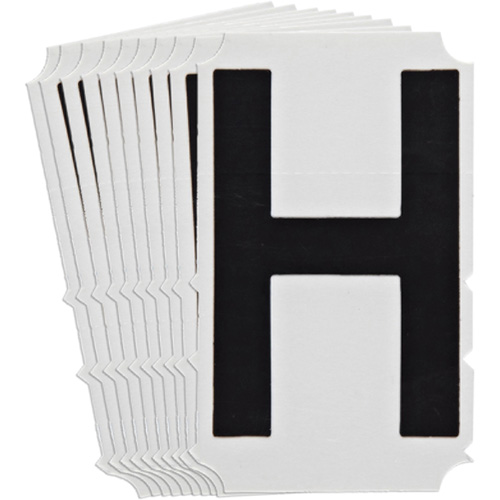 Quick-Align&reg;Individual Gothic Number and Letter Labels, H, 4" H, Black Auto Electric Service Ltd.