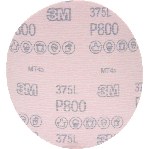 Hookit 375L Film Disc, 6" Dia., P800 Grit, Aluminum Oxide Auto Electric Service Ltd.