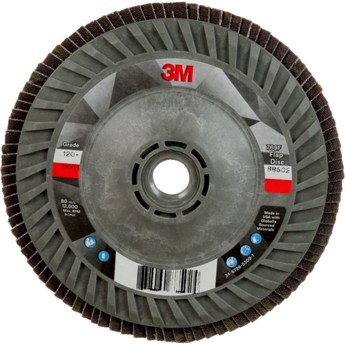 769F Quick Change Flap Disc, 5" x 5/8"-11, Type 27, 120+ Grit, Ceramic Auto Electric Service Ltd.