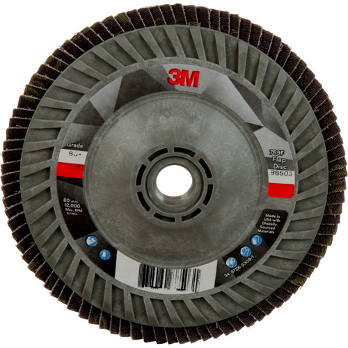 Disque &agrave; lamelles &agrave; changement rapide 769F, 5" x 5/8"-11, Type 27, Grain 80+, C&eacute;ramique Auto Electric Service Ltd.