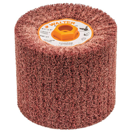 Blendex Surface Conditioning Drum, 4-1/2" Dia. x 4" W, 5/8"-11 Arbor, Coarse Grit Auto Electric Service Ltd.