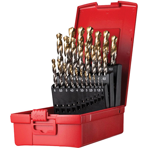 Jobber Length Drill Bit Set, 25 Pieces, High Speed Steel Auto Electric Service Ltd.
