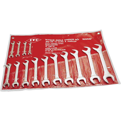 IACW-14 60° & 15° Angle Wrench Set, Open-Ended, 14 Pieces, Imperial Auto Electric Service Ltd.
