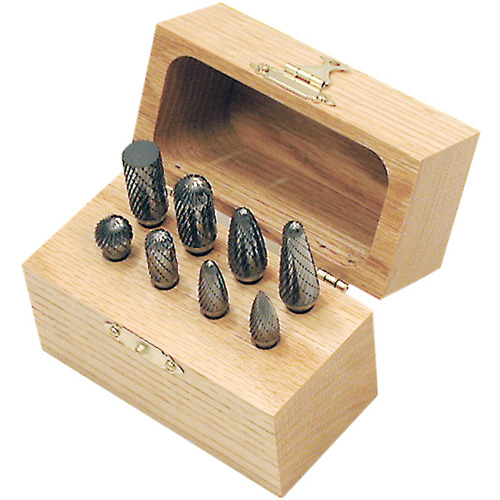 CBK-8 Carbide Bur Set in Wooden Box, 8 Pieces Auto Electric Service Ltd.