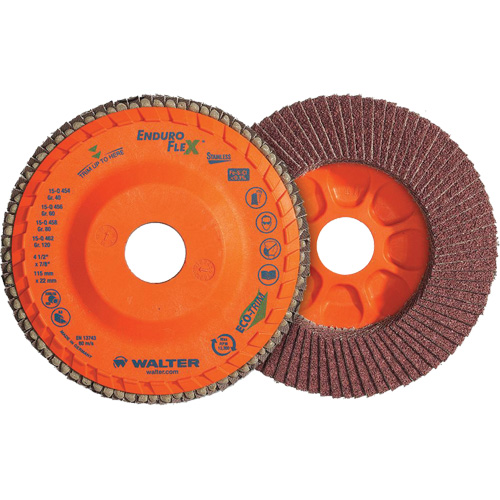 Enduro-Flex Stainless Flap Disc, 5" x 5", Type 27, 80 Grit, Zirconia Alumina Auto Electric Service Ltd.