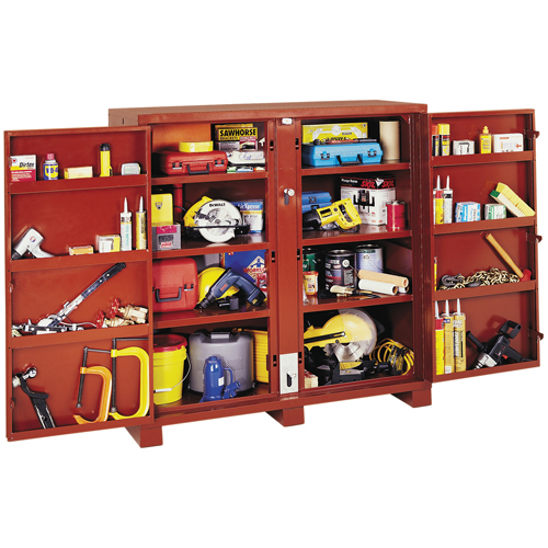 Jobsite Shelf Cabinet, Steel, 47.5 Cubic Feet, Red Auto Electric Service Ltd.