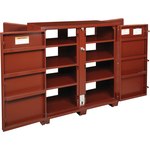 Jobsite Shelf Cabinet, Steel, 63.7 Cubic Feet, Red Auto Electric Service Ltd.