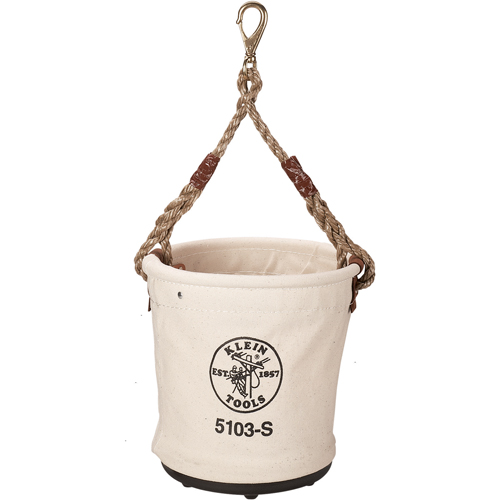 Bucket Tool Pouch, 12" L x 12" W x 12" H, Canvas, Beige Auto Electric Service Ltd.