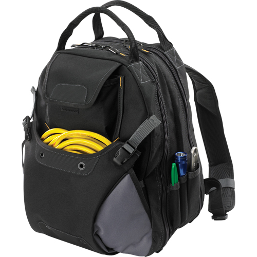 44-Pocket Tool Backpack, 16" L x 13-1/4" W, Black, Polyester Auto Electric Service Ltd.