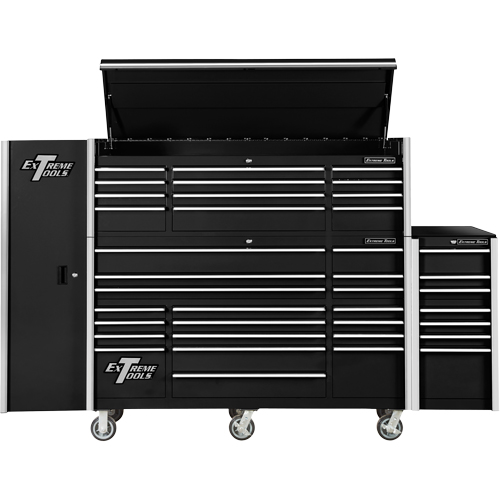 Armoire lat&eacute;rale s&eacute;rie RX, 3 tiroirs, 19" la x 25" p x 61" h, Noir Auto Electric Service Ltd.