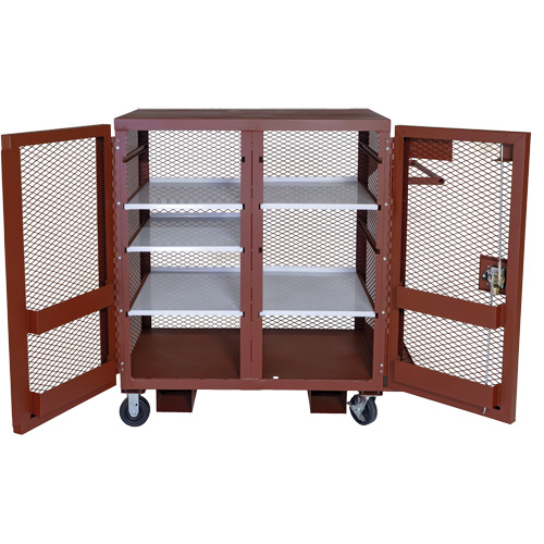 Mobile Mesh Cabinet, Steel, 37 Cubic Feet, Red Auto Electric Service Ltd.