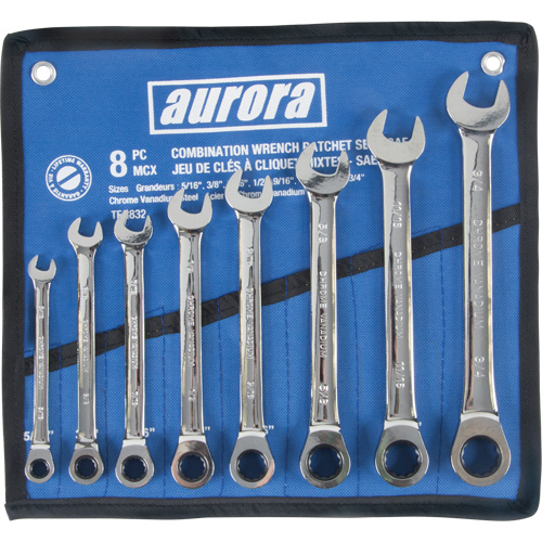 Fixed Head Wrench Set, Combination, 8 Pieces, Imperial Auto Electric Service Ltd.