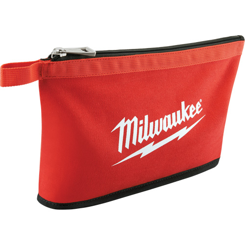 Coloured Zippered Pouches - Set of 3, Canvas, 3 Pockets, Black/Red Auto Electric Service Ltd.