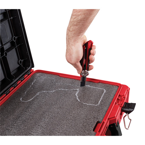 Packout Tool Case with Customizable Insert, 20-7/10" x 15-1/5" x 6-1/5", Black/Red Auto Electric Service Ltd.