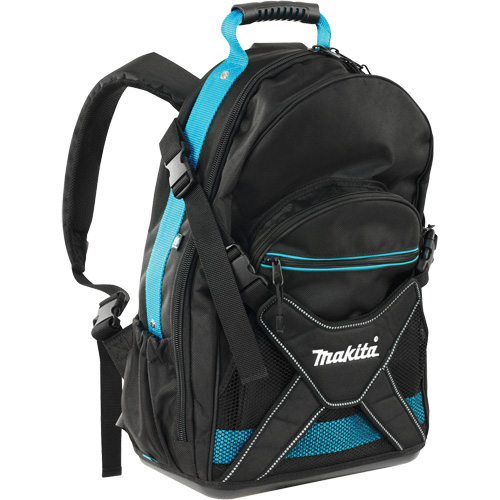 Jobsite Backpack, 9-1/2" L x 15" W, Black/Blue, Polyester Auto Electric Service Ltd.