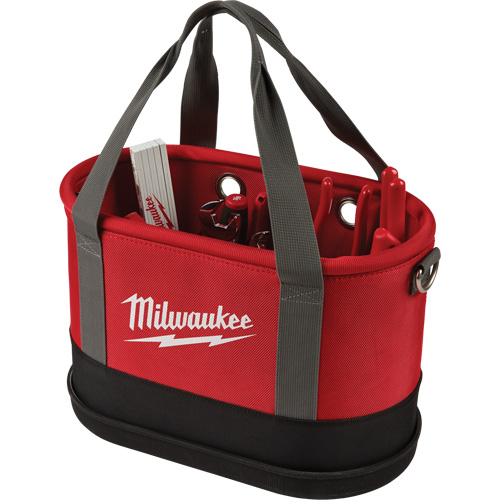 Aerial Utility Oval Bag, Ballistic Nylon, 14 Pockets, Black/Red Auto Electric Service Ltd.