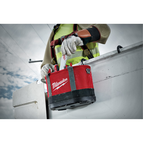 Aerial Utility Oval Bag, Ballistic Nylon, 14 Pockets, Black/Red Auto Electric Service Ltd.